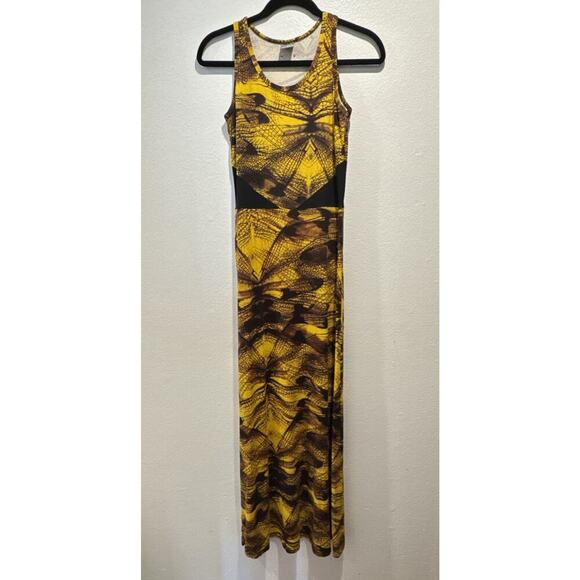 Malwee Brazil Women’s Size Medium Abstract Maxi Dress Sleeveless Tribal Boho - Picture 1 of 11